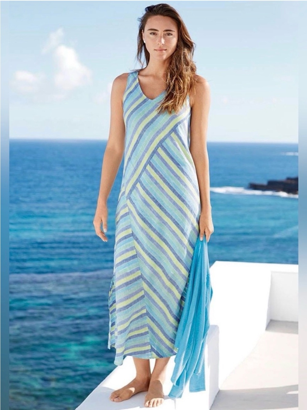 J Jill Love Linen Lotus dress